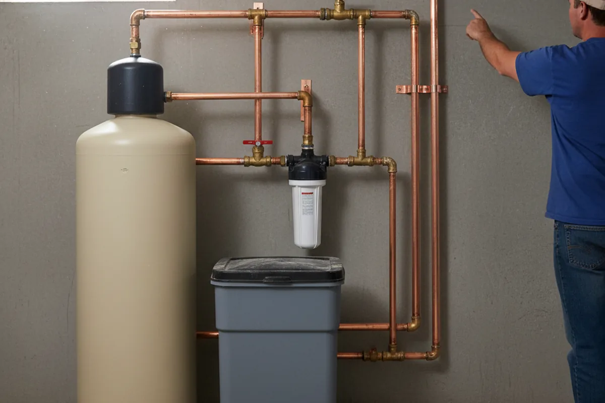 Whole-house water treatment system installed in Ermine